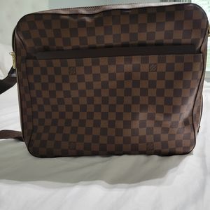 Louis Vuitton  Messenger Dorudoduro Cross-bag Laptop Damier Ebene Canvas Cross